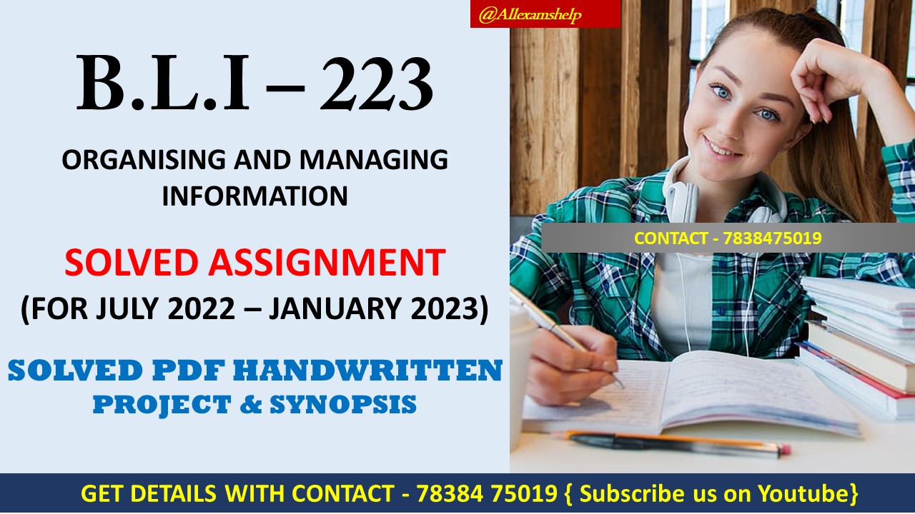 bli 223 solved assignment 2022 23